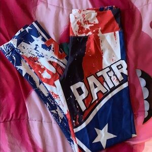 Patriots leggings . Size small